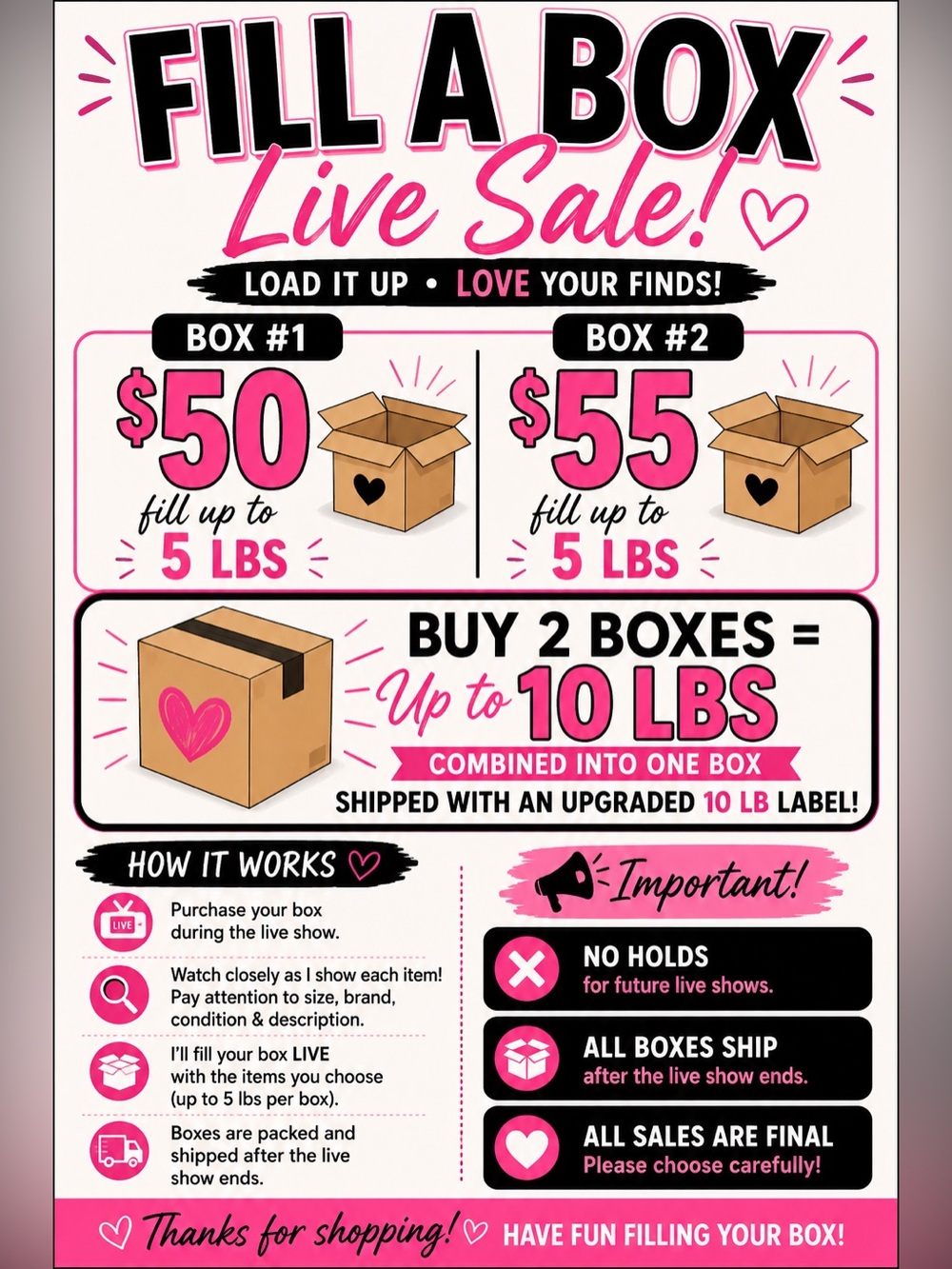 LIVE FILL A BOX 5lbs | Mixed Brands | variety of Styles & Sizes| Bulk - Picture 2 of 4
